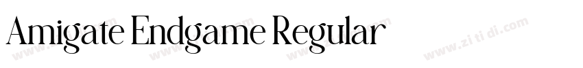 Amigate Endgame Regular字体转换